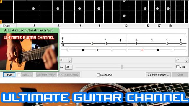 [Guitar Solo Tab] All I Want For Christmas Is You (Mariah Carey) смотреть онлайн