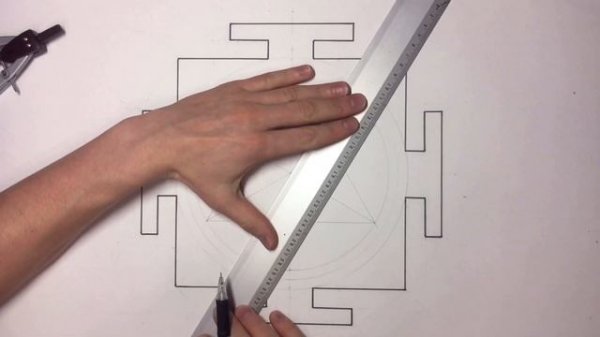 Построение ШРИ-ЯНТРА ( сакральная геометрия ) . Draw a SHRI YANTRA ( Sacred geometry )