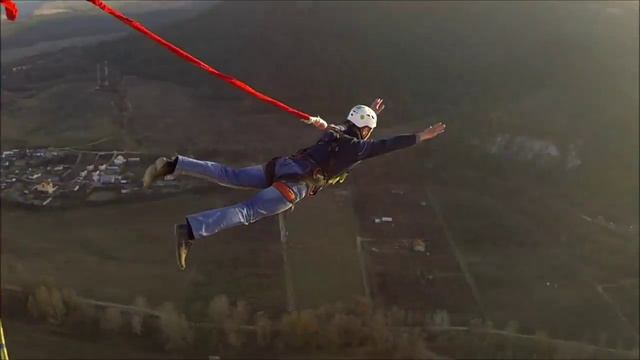 Ту Заур Качи-Кальон прыжки с верёвкой в Крыму с командой SkyLine смотреть онлайн