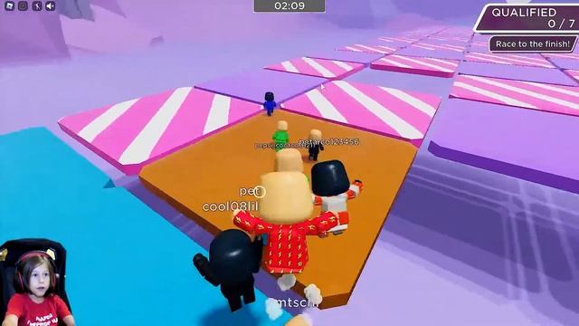 ФОЛ ГАЙС в роблокс! Новый клон FALL GUYS - Ragdoll Royale roblox смотреть онлайн
