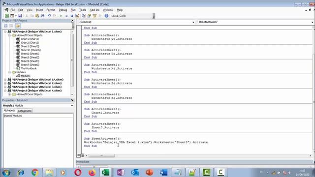 Belajar VBA Excel 9 : penggunaan Worksheet VBA pada Microsoft Excel. смотреть онлайн