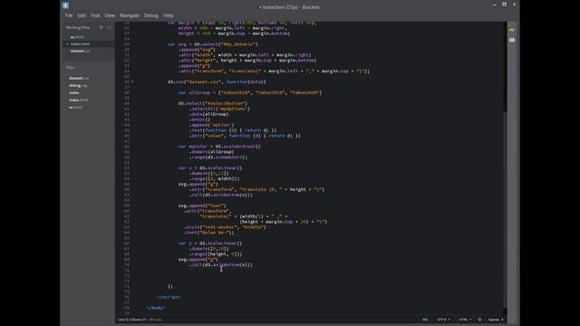 Line plot with dropdown to select group in d3.js смотреть онлайн
