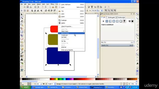 Grouping Objects By Layers (Inkscape 2015) смотреть онлайн