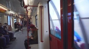 Bulgaria, Sofia, Metro ride from Жолио Кюри to Г. М. Димитров