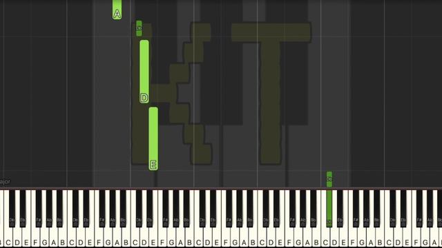 Autophobia [Chara Battle Theme] by MaximusGames - Easy Mode [Piano Tutorial] (Synthesia) смотреть онлайн
