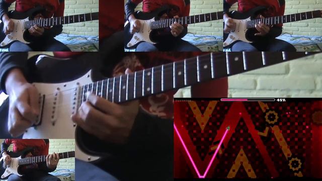 Nine Circles Full By NightKilla - Guitar Cover | Geometry Dash By Sombras Dash