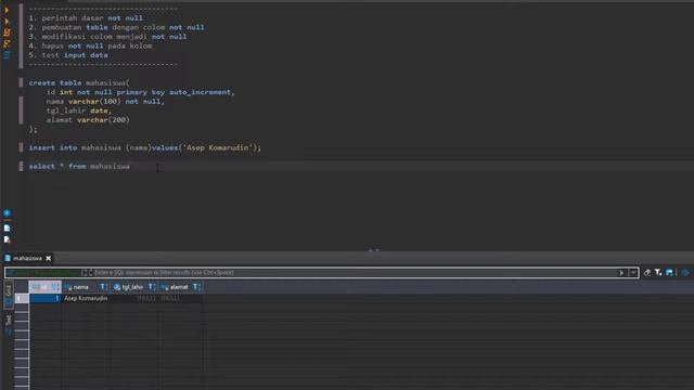 MySQL DDL Tutorials #10 | Not Null смотреть онлайн