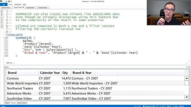 SUMMARIZE - DAX Guide смотреть онлайн