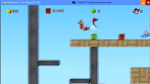Crash Bandicoot 2D Platformer Fan Made Game смотреть онлайн