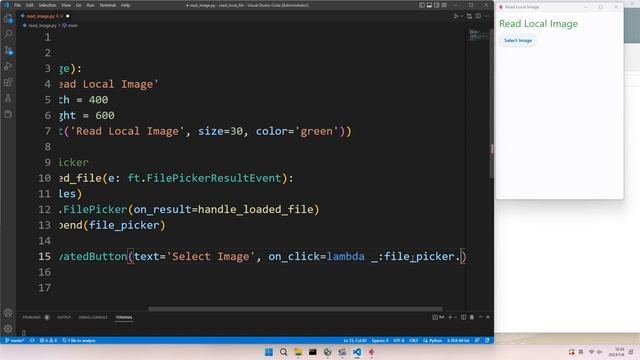 Flet Read Local Image | Python Flutter UI Dev смотреть онлайн