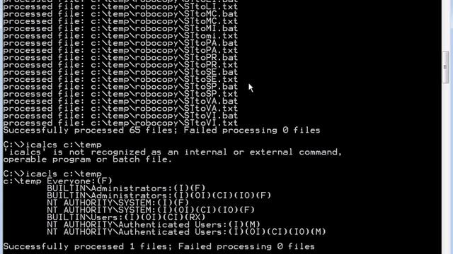 Scripting icacls change files permissions смотреть онлайн
