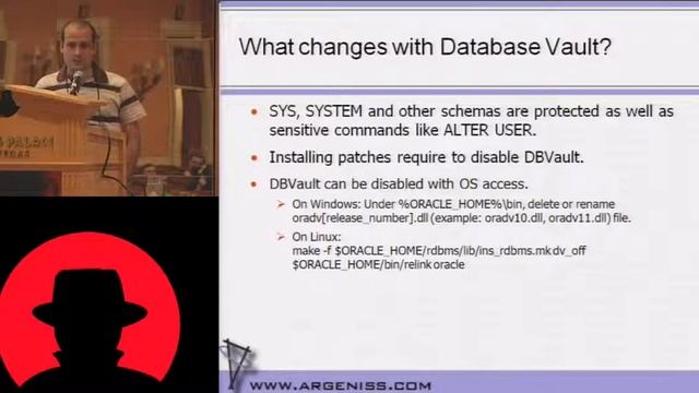 Black Hat USA 2010: Hacking and Protecting Oracle Database Vault 1/5 смотреть онлайн