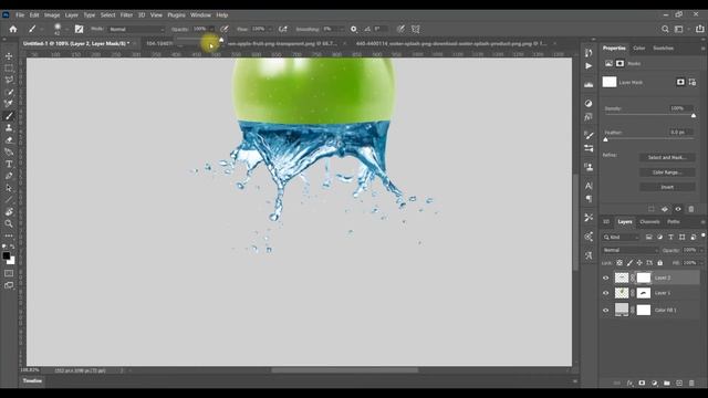 Apple Splash Effect In Photoshop cc | Splash Effect | Photoshop Tutorial смотреть онлайн