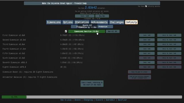 Antimatter Dimensions Gameplay #11 - THE FINAL CHALLENGE! смотреть онлайн