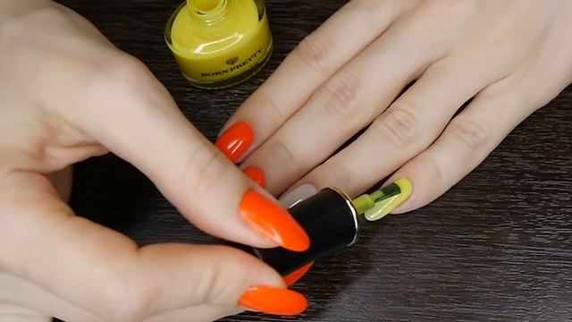 Яркий маникюр в неоновых цветах, дизайн ногтей штампом (обычный лак) смотреть онлайн