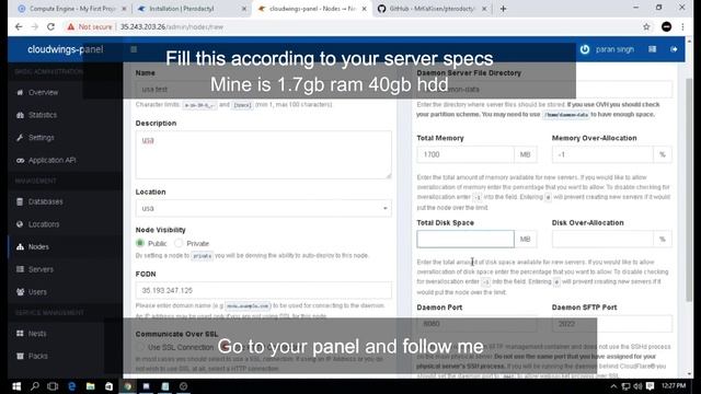 How to add Game Server on Pterodactyl Panel in 2019 смотреть онлайн