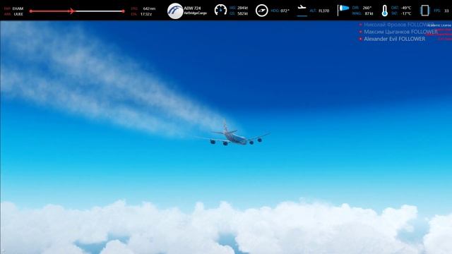 [Prepar3D 4.5] Амстердам - Москва B748 смотреть онлайн