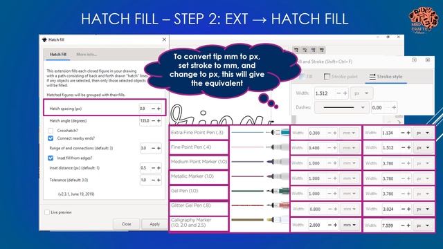 TEXT & IMAGE HATCH FILL COLOR OR ENGRAVE INKSCAPE 1.0 - Beginners смотреть онлайн