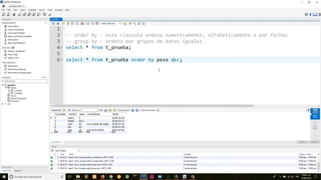 Curso de MySQL con MySQL Workbench | Clausula ORDER BY y GROUP BY con MySQL. Cap 11 смотреть онлайн