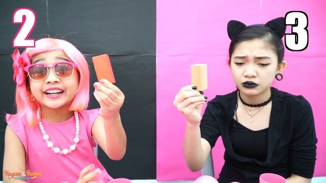 BLACK VS PINK FOOD CHALLENGE | KAYCEE & RACHEL in WONDERLAND FAMILY смотреть онлайн