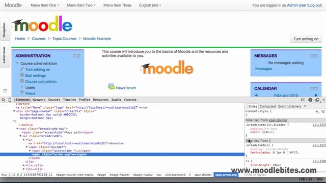 MoodleBites for Theme Designers - Customising the Breadcrumb Navigation смотреть онлайн