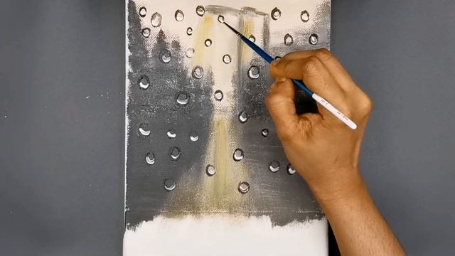 Rainy Day / Acrylic Painting / Step by step #80 смотреть онлайн