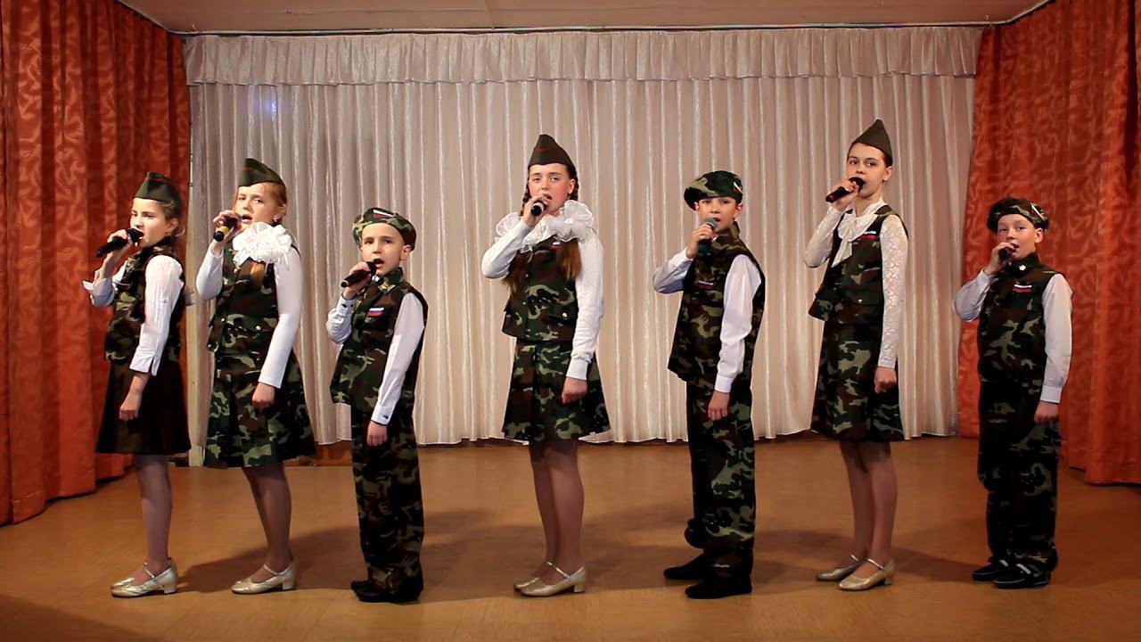 Вокальный ансамбль Калейдоскоп средний состав Наша армия смотреть онлайн