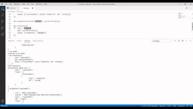 MongoDB Tutorial For Beginners in Hindi #4 - Managing Users and Roles in MongoDB смотреть онлайн