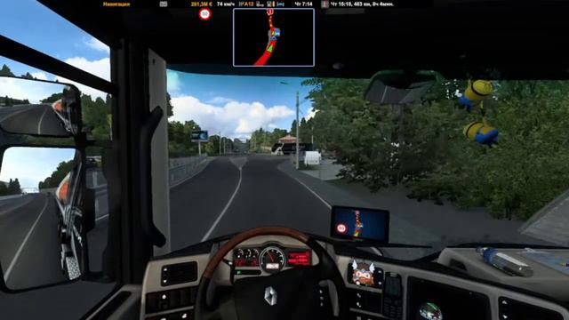 euro truck simulator 2 1.44 + руль ThrustMaster T248 обновления! смотреть онлайн