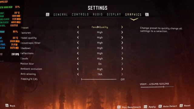 Horizon Zero Dawn | i5-7500 | GTX 1060 6GB | FAVOR PERFORMANCE to ULTIMATE Quality Benchmark Test смотреть онлайн