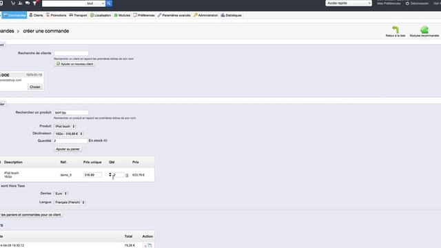Prestashop 1.5 : Partie 5 - Commandes & Clients смотреть онлайн