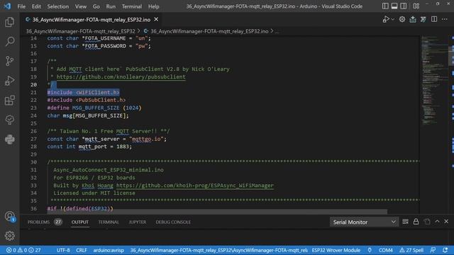 Arduino #37  Essential IoT Codebase Upgraded!- Wifimanager, ElegantOTA, MQTT By Stonez56