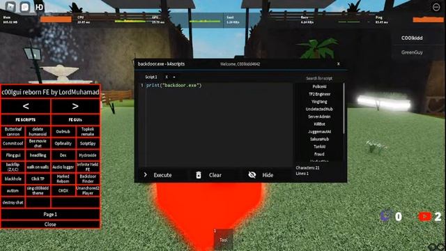 Roblox Exploiting - Backdooring Queen hangout Game смотреть онлайн