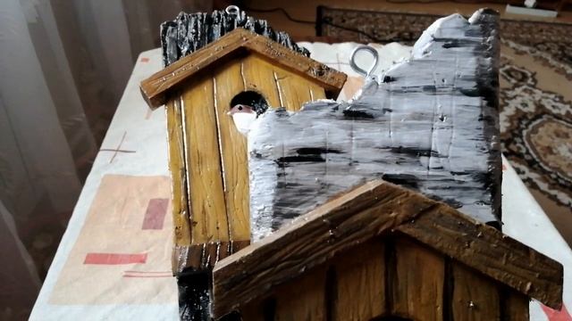 Ключицы из пеноплекса. Птички из магазина и сделаны своими руками. смотреть онлайн