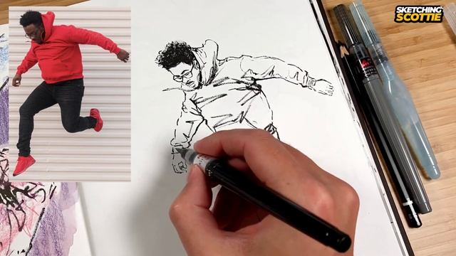 How to draw this reference with Pen and Ink (FULL PROCESS) смотреть онлайн