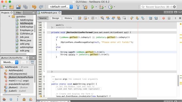 Java GUI in Netbeans смотреть онлайн