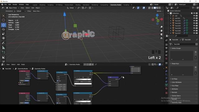 Blender VFX Tutorial | blender motion graphics tutorial | Geometry nodes tutorial смотреть онлайн