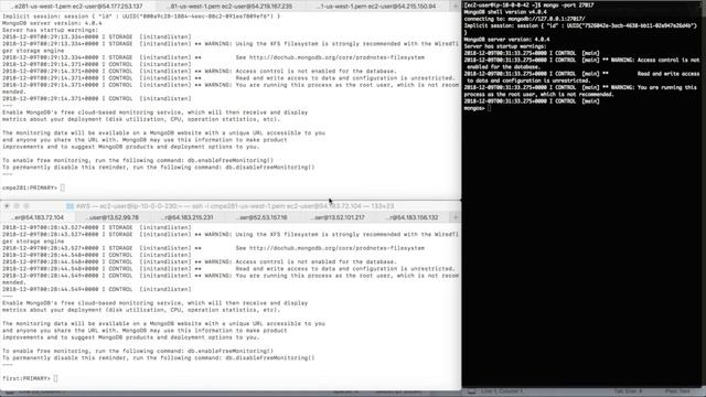 MongoDB Data Sharding Demonstration смотреть онлайн