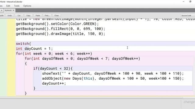 Greenfoot - Interactive Calendar - Part 2 смотреть онлайн