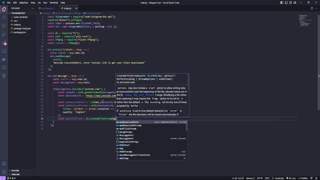 ? Building a Node.js Telegram Bot with YouTube Downloader Integration смотреть онлайн