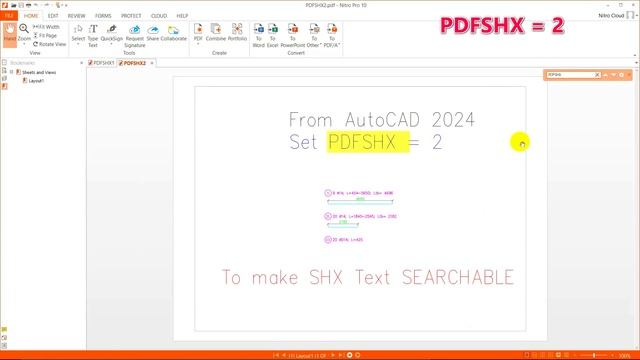 New Solution: Remove Yellow Outlines In PDF With SHX Font When Printing To PDF (AutoCAD 2024 Only)