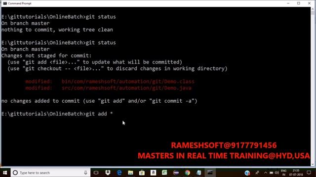 STAGING IN GIT|| GIT TUTORIALS|| WHAT IS STAGING||GIT BY RAMESHSOFT смотреть онлайн