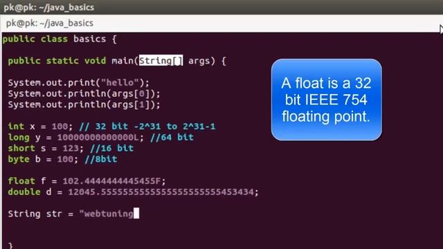 Java Tutorial - Introduction - data types and casting смотреть онлайн