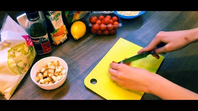 КАК ПРИГОТОВИТЬ ЦЕЗАРЬ ДОМА ЗА 15 МИНУТ @ _ @ смотреть онлайн