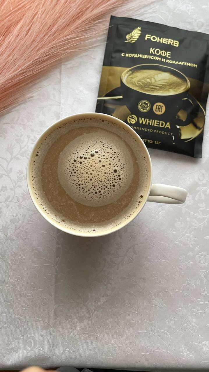 Кофе Whieda с коллагеном и кордицепсом смотреть онлайн