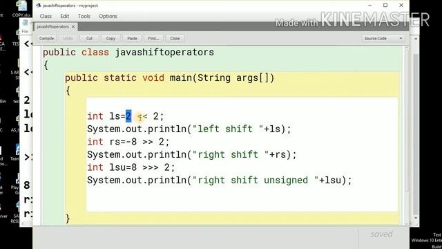 Shift operators java смотреть онлайн