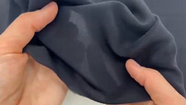 Крепдешин шелковый Черный 27092348 смотреть онлайн