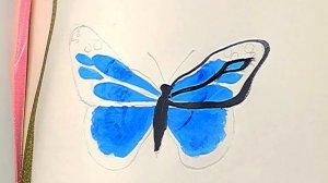 КАК НАРИСОВАТЬ БАБОЧКУ? очень легко и просто,поэтапно.