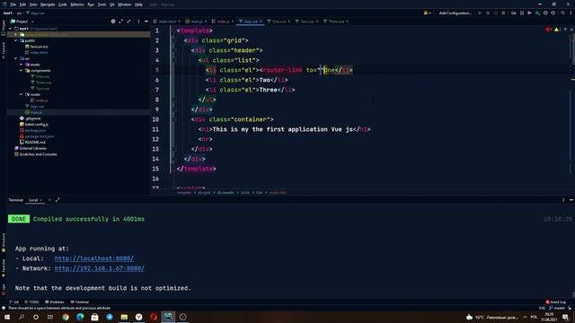 Vue js. Основы маршрутизации / vue-router смотреть онлайн
