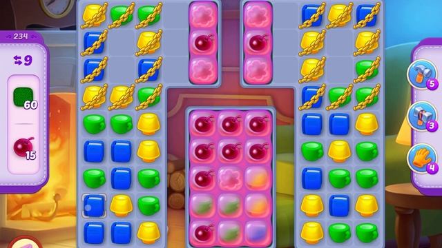 HomeScapes Level 234 no boosters (15 moves) смотреть онлайн